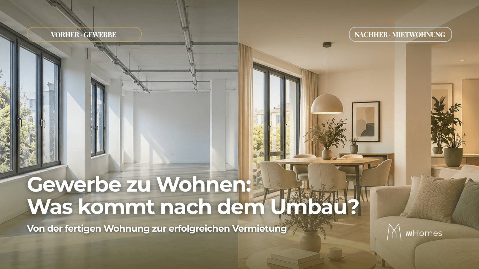 Neu aus einer Gewerbefläche entstandene Wohnung in München mit modernem Interior Design