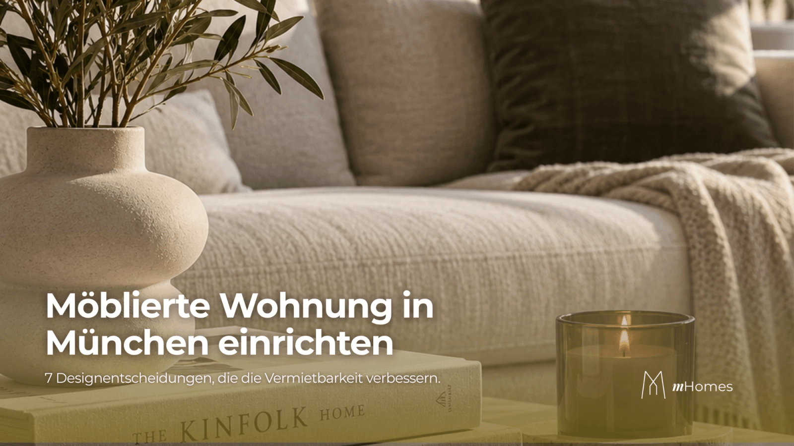Hochwertig m&ouml;blierte Wohnung in M&uuml;nchen mit modernem Interior Design