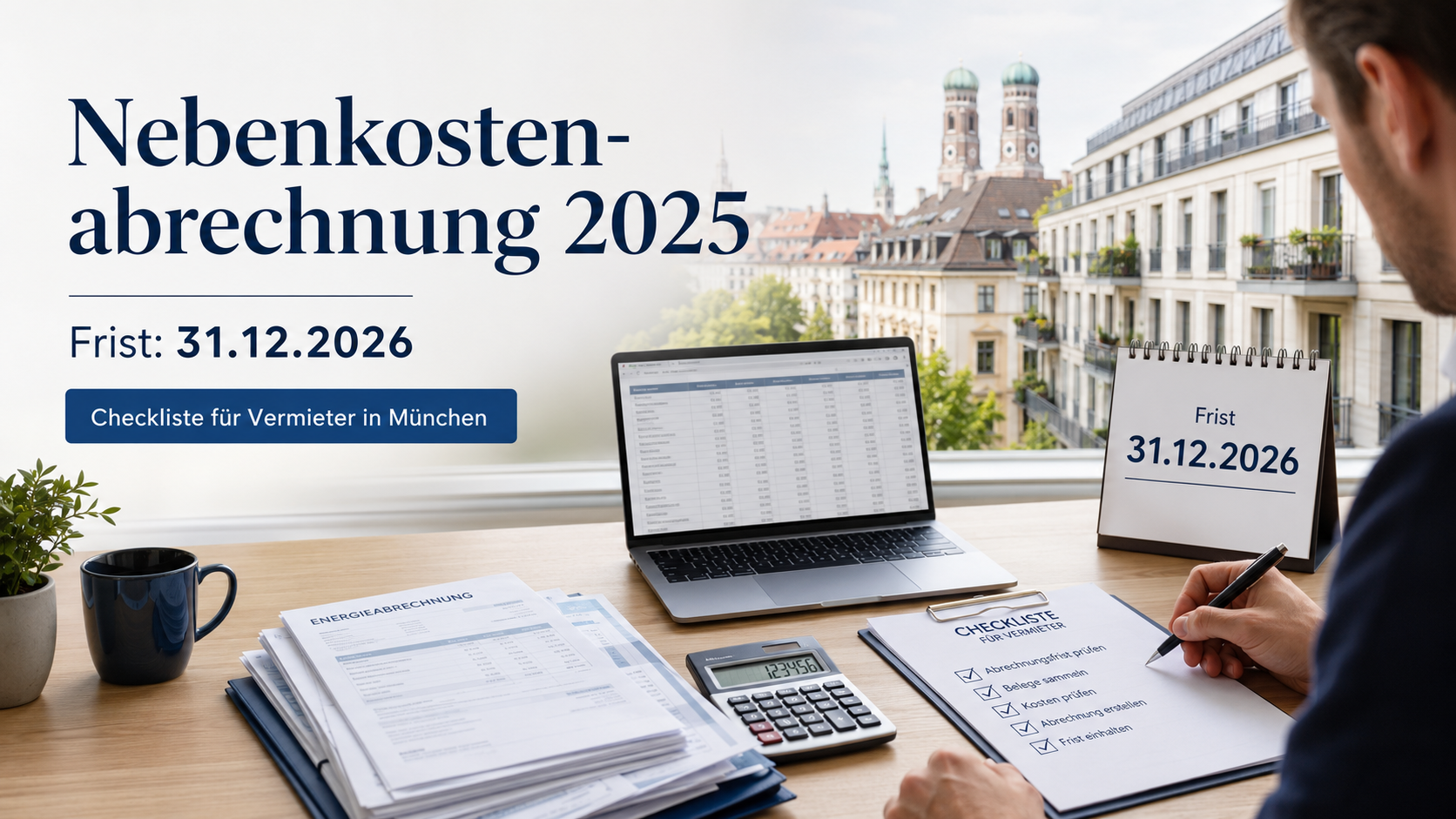 Nebenkostenabrechnung 2025 für Vermieter in München
